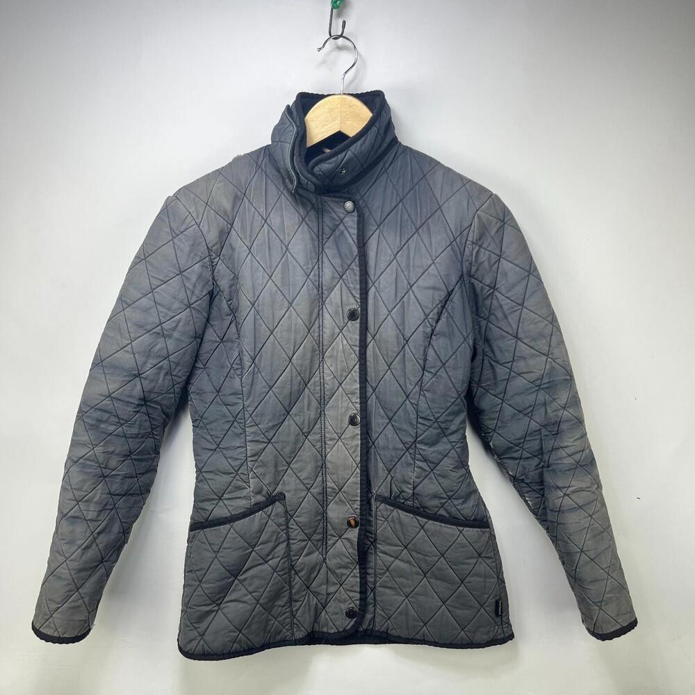 Vintage Barbour Sun Faded Quilted Jacket Womens USA 4